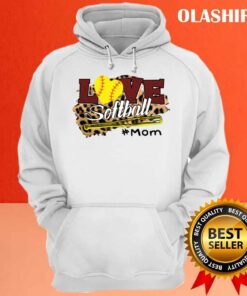 Love Softball Mom Leopard Print Baseball Lover T-shirt 2 Love Softball Mom Leopard Print Baseball Lover T shirt 3