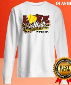 Love Softball Mom Leopard Print Baseball Lover T-shirt 3 Love Softball Mom Leopard Print Baseball Lover T shirt 4