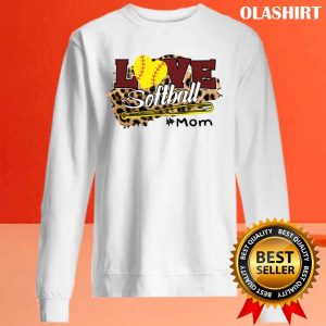 Love Softball Mom Leopard Print Baseball Lover T shirt 4