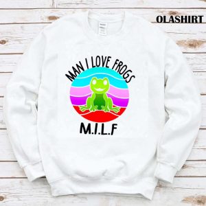 M.i.l.f Man I Love Frogs Vintage, Funny Quote Gift For Frogs Lovers Shirt