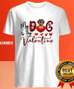 My Dachshund Weenie Dog Is My Valentine Shirt 4