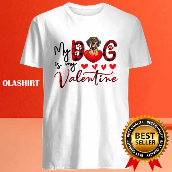 My Dachshund Weenie Dog Is My Valentine Shirt