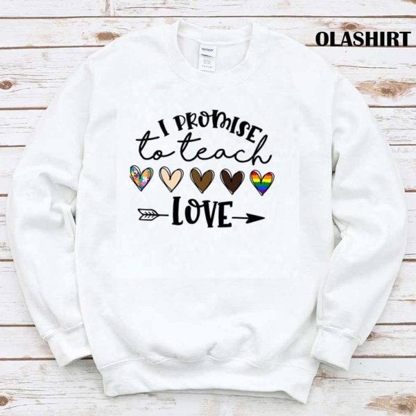 New I Promise To Teach Love Autism African Lgbt Pride T-shirt