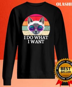 New Retro I Do What I Want Cat Funny Cat Lover T shirt 2