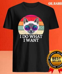 New Retro I Do What I Want Cat Funny Cat Lover T shirt 4