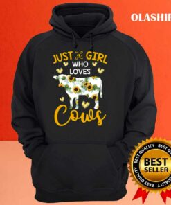 New Sunflower Just A Girl Who Loves Cows Shirt , Trending Shirt 2 New Sunflower Just A Girl Who Loves Cows Shirt Trending Shirt 3