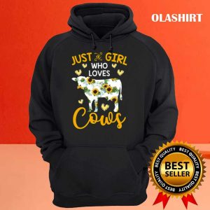 New Sunflower Just A Girl Who Loves Cows Shirt Trending Shirt 3