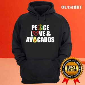 Peace Love And Avocados Funny Avocado T shirt 3