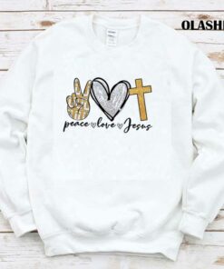Peace Love Jesus T shirt Trending Shirt 1