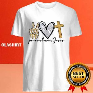 Peace Love Jesus T shirt Trending Shirt 4