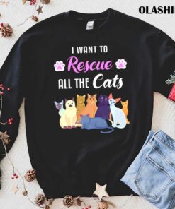 Rescue Cat Lover Gift Shirt Trending Shirt 1
