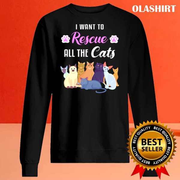 Rescue Cat Lover Gift Shirt, Trending Shirt