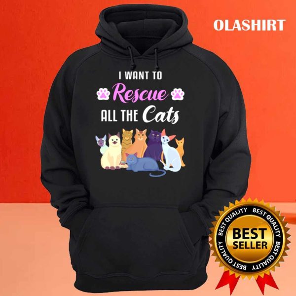 Rescue Cat Lover Gift Shirt, Trending Shirt