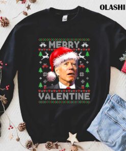 Santa Joe Biden Merry Valentine Day Ugly Christmas T shirt 1