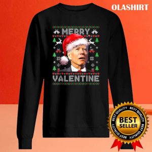 Santa Joe Biden Merry Valentine Day Ugly Christmas T-shirt