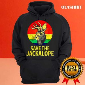 Save The Jackalope Vintage Retro Camping Lover Jackalope Vintage T shirt 3