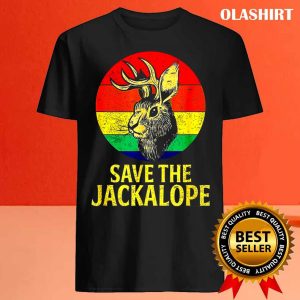 Save The Jackalope Vintage Retro Camping Lover Jackalope Vintage T shirt 4