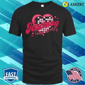 Teacher Valentine T-shirt, Retro Teacher Valentine Shirt Teaching Sweethearts T-shirt