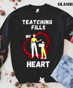 Valentines Day For Teatchers Black T shirt 1