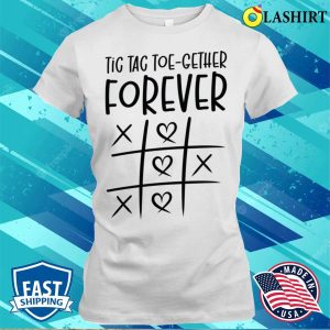 Valentines Kids Family Tic Tac Toe Game T-shirt