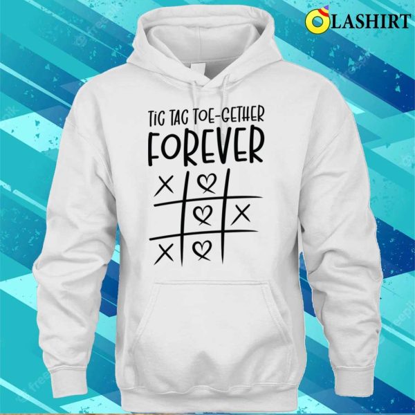 Valentines Kids Family Tic Tac Toe Game T-shirt