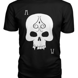 Ace of Spades white skull t-shirt