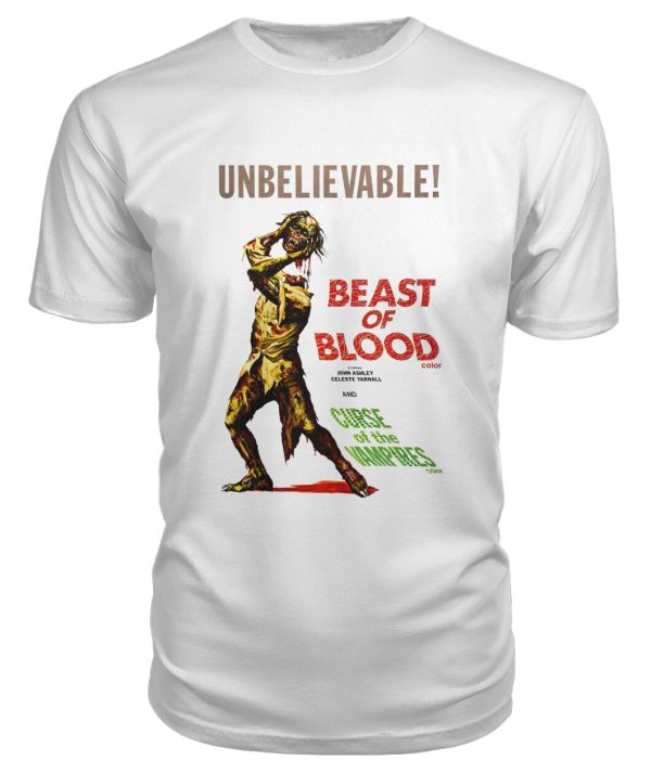 Beast of Blood (1970) Curse of the Vampires (1966) double feature t-shirt