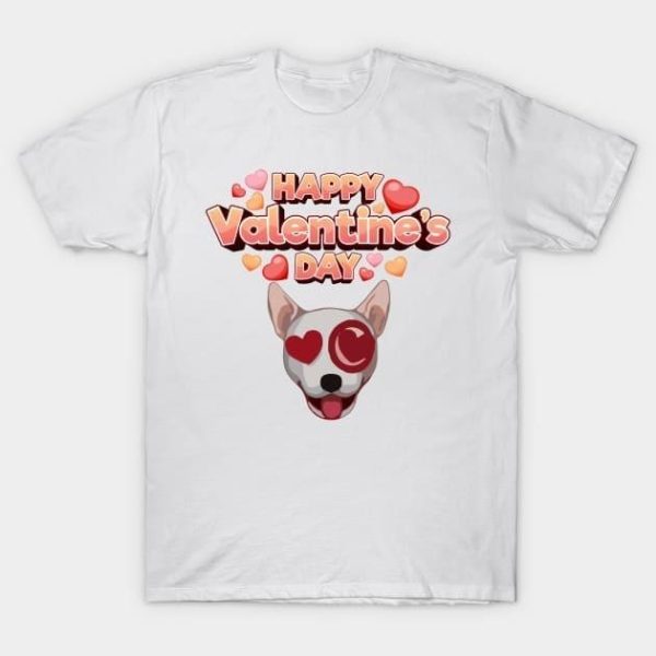 Bullseye Dog Happy Valentine’s Day T-Shirt