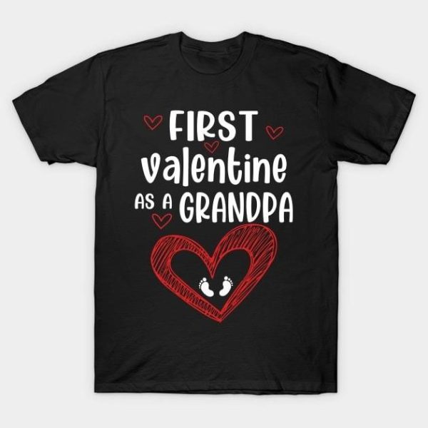 First Valentine as a grandpa 2024 T-Shirt