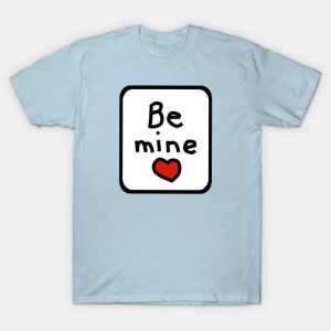 Framed Be Mine Valentines Day heart t-shirt