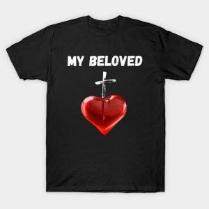 Funny My beloved heart cross Valentine 2024 T-Shirt