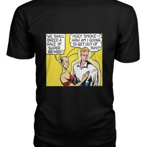 Funny vintage comic book alien we shall breed a race of super beings shirt