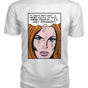 Funny vintage comic pop-art I’m just different shirt