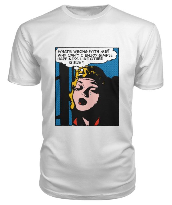 Funny vintage comic pop art What’s wrong with me shirt
