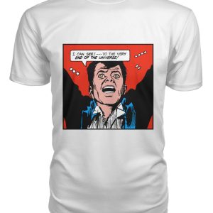 Funny vintage comic pop art end of the universe shirt