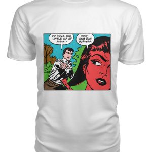 Funny vintage comic pop art little imp of Satan shirt