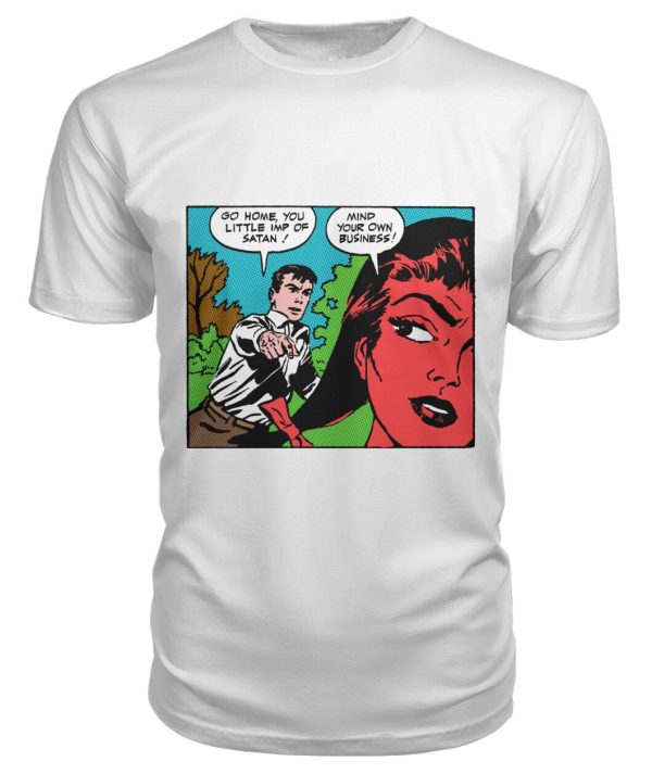 Funny vintage comic pop art little imp of Satan shirt