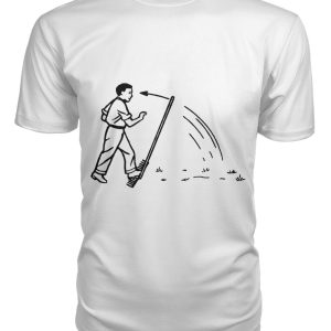 Funny vintage illustration – stepping on rake shirt