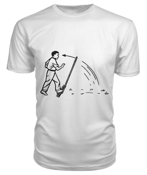 Funny vintage illustration – stepping on rake shirt