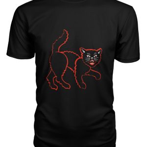 Halloween black cat shirt