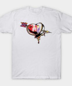 Heart Arrow Armor Love T shirt 1