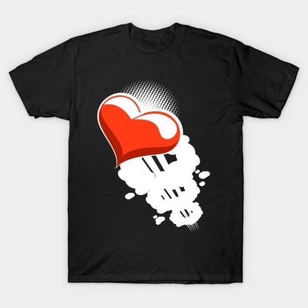 Heart Rocket launch Valentine’s Day T-Shirt