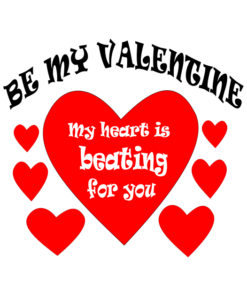 Heart be my Valentine my heart is beating for you T shirt 2