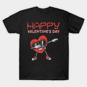 Heart dabbing Happy Valentine’s Day 2024 T-Shirt