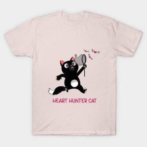 Heart hunter cat Valentine’s Day T-Shirt