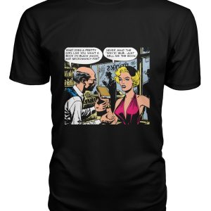 Horror comic pop-art book on black magic shirt