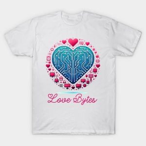 Love bytes Valentine’s Day T-Shirt