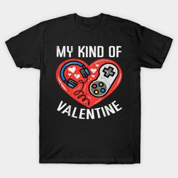 My kind of Valentine game heart 2024 T-Shirt