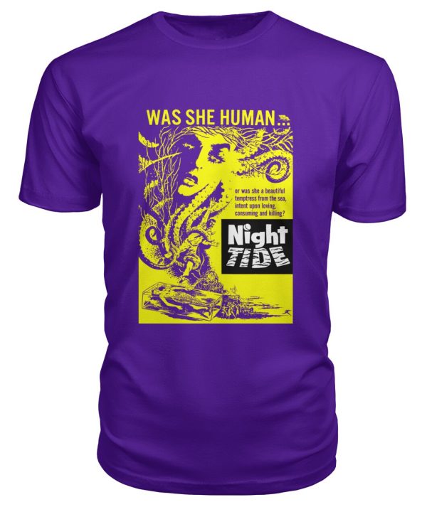 Night Tide (1961) purple t-shirt