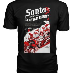 Santa and the Ice Cream Bunny t-shirt